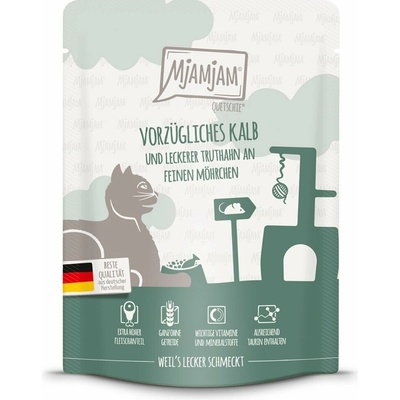 MjAMjAM Quetschie telecí a krocan s mrkví 6 × 300 g