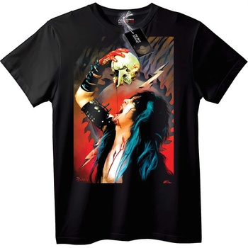 NOONEBRAND Тениска Череп и Кръв - 5XL, Black
