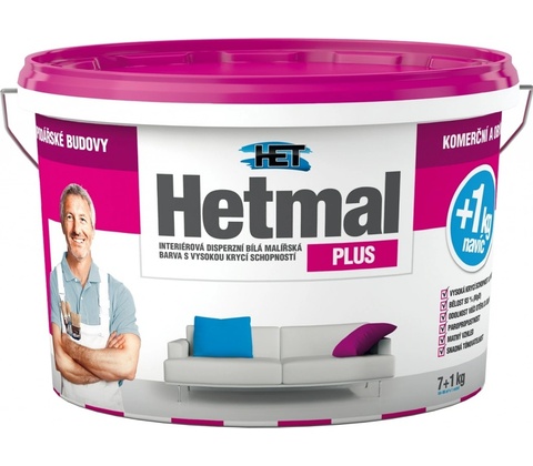 HET HETMAL PLUS disperzní malířská barva 7+1kg