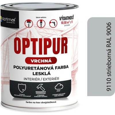 Optipur U2081 Vrchná polyuretanová farba lesklá 0,7 strieborná
