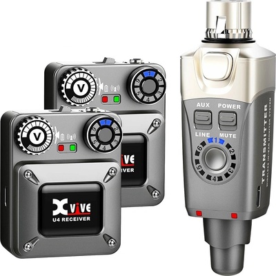 Xvive Двоен безжичен адаптер система за слушалки Xvive U4R2