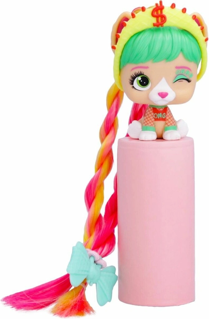 VIP PETS Mini Fans Bow Power S5 Amanda – Bambola Cane Collezionabile Con Capelli Lunghi 30 Cm E Accessori, Gioco Creativo Per Bambine E Bambini Dai 3 Anni