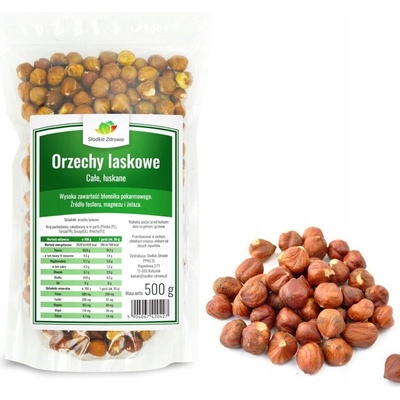 Słodkie Zdrowie Lieskové orechy celé orechy 500 g