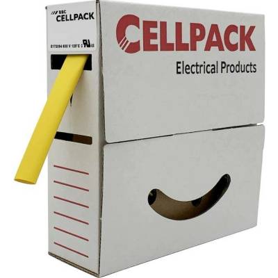 CellPack 127053 zmršťovacia bužírka bez lepidla žltá 4.8 mm 2.4 mm Pomer zmrštenia:2:1 10 m