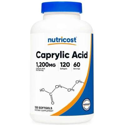 Nutricost Caprylic Acid, 120 софтгел капсули, Nutricost (669101 (574484) NC)
