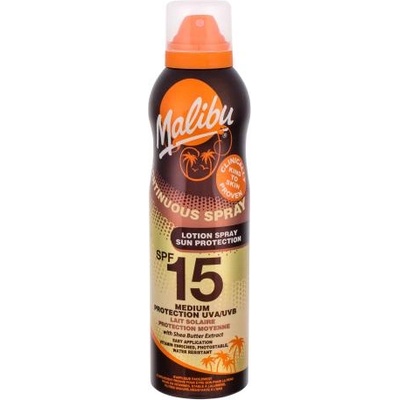 Malibu Continuous Spray SPF15 водоустойчив слънцезащитен спрей 175 ml