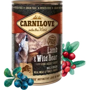 Carnilove Wild Meat Lamb & Wild Boar 6 x 400 g
