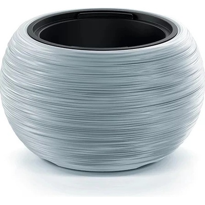 PROSPERPLAST Kvetináč s vkladem FURU BOWL 37,8 cm sivý