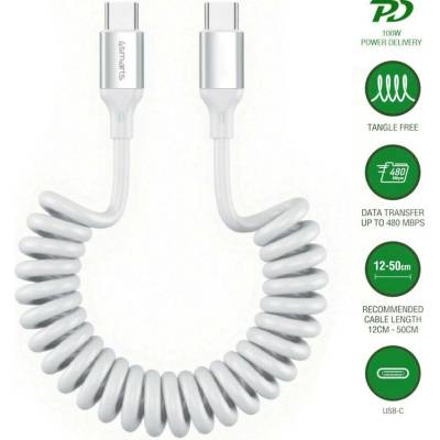 4Smarts 541600 USB-C USB-C® 50cm bílý
