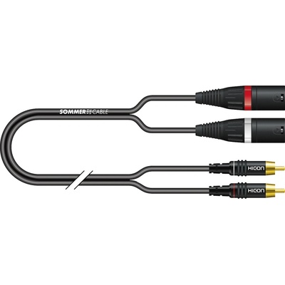 Sommer Cable IC Onyx 2x0,25qmm, 1,00m