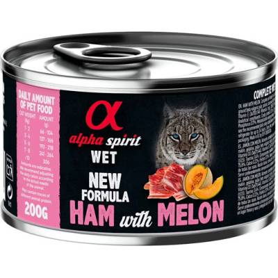 Alpha Spirit Cat Adult Ham with Melon 200 g