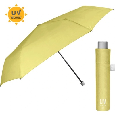 Skladací dáždnik s UV filtrom Perletti Time / Giallo Pastello, 26409