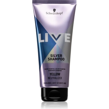 Schwarzkopf LIVE Silver почистващ шампоан неутрализиращ жълтеникавите оттенъци 200ml