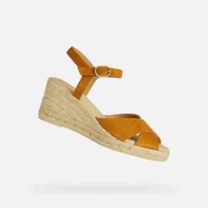 Geox Жълти дамски сандали Geox Gelsa Low Geox | Zhalt | ЖЕНИ | 36