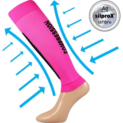Voxx Flex na lýtka neon růžová