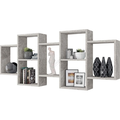 Mirjan24 Етажерка TRIO 65x161 см сив (MJ0066)