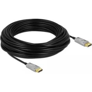 Delock Оптичен кабел Delock, Активен, DisplayPort 1.4, 8K, 25 m (DELOCK-85888) - xtreme