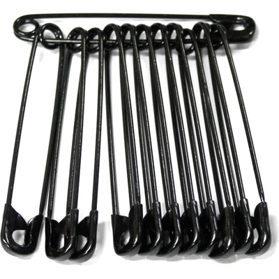 Koh-I-Noor Špendlík zavírací 60mm svazek 12ks černý – Zboží Mobilmania