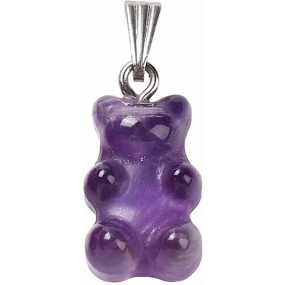 Nefertitis Ametyst přívěsek Medvídek NF36402