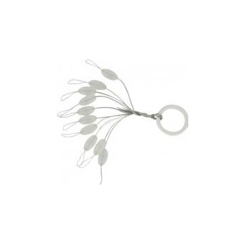 Black Cat silicon stopper Oval 7mm 10ks číra