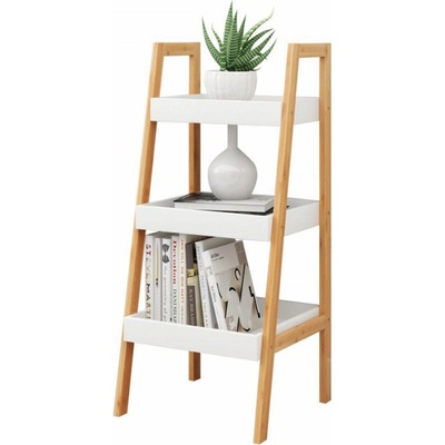 HomePRO PHO5827 Regál, Policový rebrík 35x30x75 cm, biela