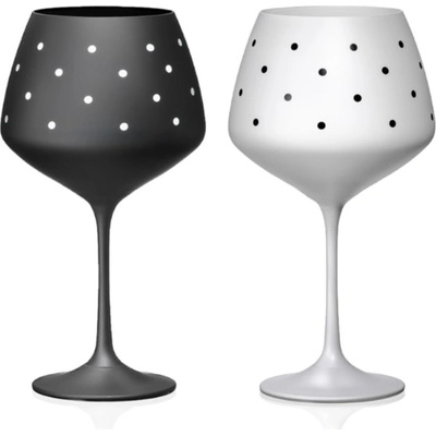 Crystalex Sklenice na víno Giselle Lovely dots 2 x 580 ml