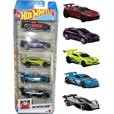 Mattel Hot Wheels 5ks angličáky Motor Show