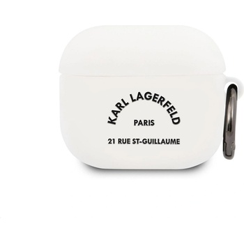 Image 1 of KARL LAGERFELD Калъф Karl Lagerfeld Rue St Guillaume Silicone Case за Airpods 3 - Бял (3666339009397)