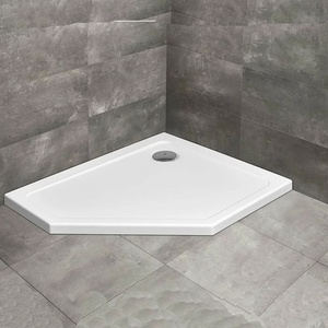 Radaway Петоъгълно душ корито Radaway Doros PT E 100x80 см бяло акрилно дясно (SDRPT1080-01R)