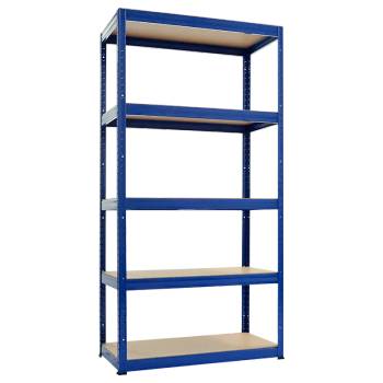 Image 1 of Carmen Метален стелаж Carmen Star (180х90х40cm) - Син (3580503)