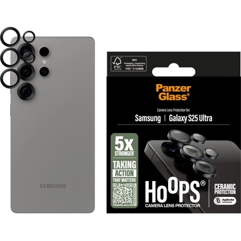 Image 1 of Panzer Стъклен протектор PanzerGlass за Samsung Galaxy S25 Ultra, Hoops , за камера, Ceramic