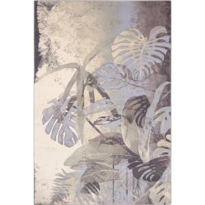 Agnella Кремаво-сив вълнен килим 160x240 cm Plants - Agnella (5901760269490)