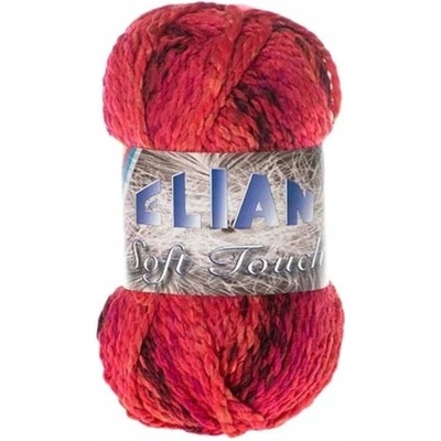 Pletací příze Elian Soft Touch 7256 - červená