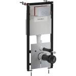 Omnires Вградено казанче Omnires StrongFrame ECO за окачена тоалетна чиния и бутон за задействане Steel-R45, четкан никел (STFWCECO1R45-RNI)