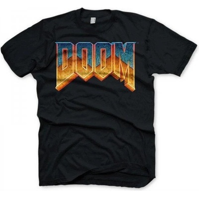 Gaya Entertainment Doom Classic Logo tričko čierna
