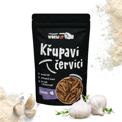 WormUP KŘUPAVÍ ČERVÍCI S ČESNEKEM 20 g