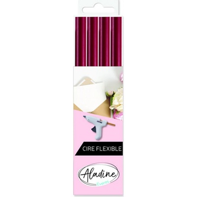 Pružný pečatný vosk Aladine - purpurový 4 ks