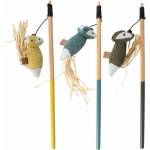 EBI Играчка за котки EBI Fishing rod - Въдица за котки Плетени животинки 35 см 1 бр - EBI Белгия 408-462010
