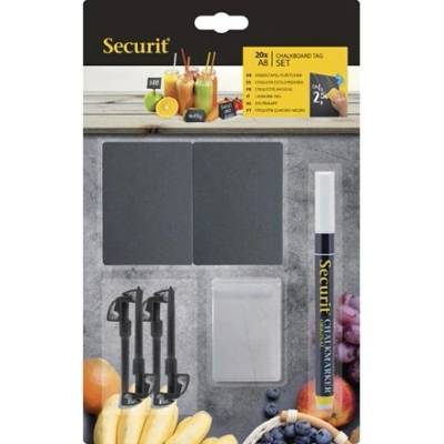Securit Sada 20 tabulek A8 s popisovačem