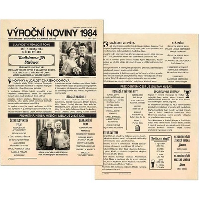 Výroční noviny 1984 - dárek k výročí svatby