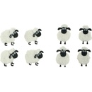 Ovečky plyšové na klipu 5 cm v sáčku 4 kusy