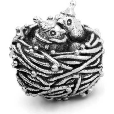 Stříbrný šperk Zimní Hnízdo Červenky - Black Raven Beads Ag 925/1000, 5,5 g