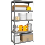  Метален стелаж STAR 180x90x45 см, до 350 кг на рафт - сив