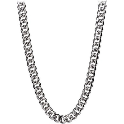 Troli Masívny oceľový náhrdelník KN-001 Silver