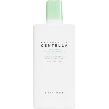 SKIN1004 Madagascar Centella Tea-Trica Sun Milk екстра нежен лосион за слънчеви бани SPF 50+ 50ml