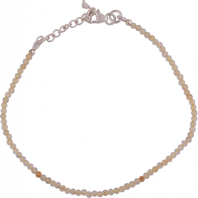 Meucci náramek ze stříbra s přírodním rutilem SDB016