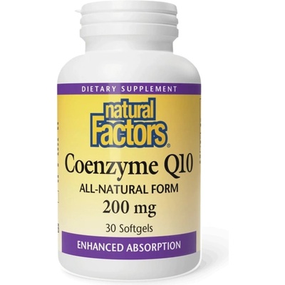 Natural Factors Coenzyme Q10 200 mg [30 Гел капсули]