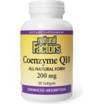 Natural Factors Coenzyme Q10 200 mg [30 Гел капсули]