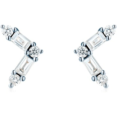 SAVICKI Обеци Savicki: бяло злато. диаманти