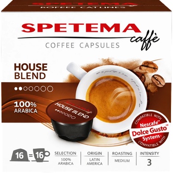 Spetema Caffe Кафе капсули Spetema House Blend съвместими с Dolce Gusto, 16 капсули
